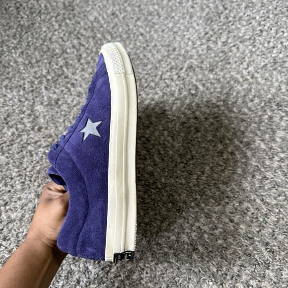 Converse One Star Shoes Mens Size 11 Purple Suede Low Top Skate Sneakers Retro - Picture 5 of 9